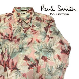 ポールスミス(Paul Smith)のポールスミス コレクション 長袖 大花柄 シャツ L 花柄シャツ ボタニカル柄(シャツ)