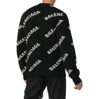 Balenciaga - 定価：13750円 BALENCIAGA ロゴセーター ブラックの通販