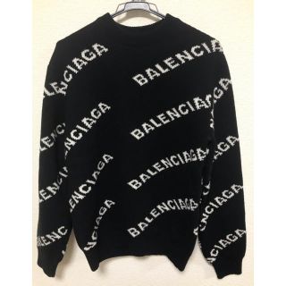 海外輸入】 Balenciaga ロゴセーター ブラック 定価:13750円