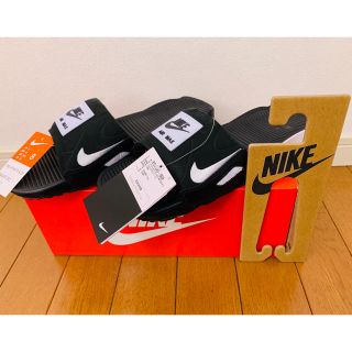 ナイキ(NIKE)のNIKE ナイキ AIR MAX 90 SLIDE BLACK/WHITE(サンダル)