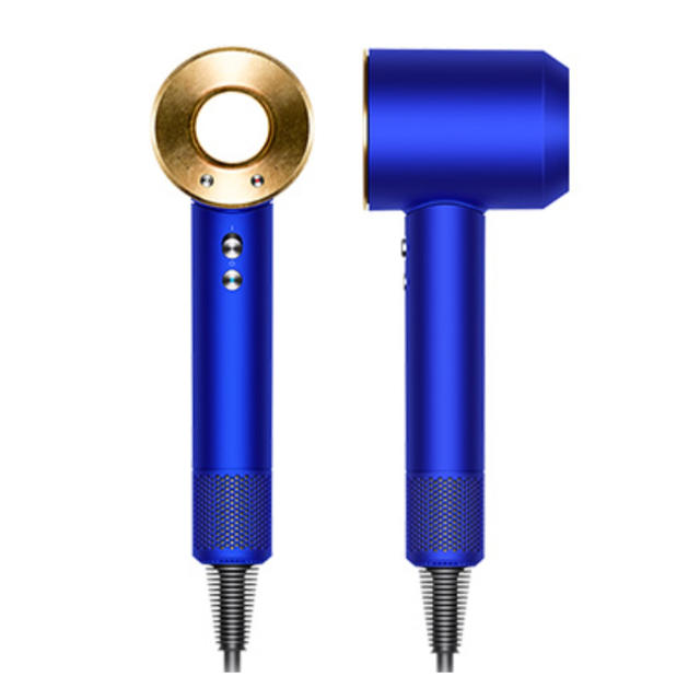【動作良好】dyson ダイソン ドライヤー ブルー ゴールド Dyson - Dyson Supersonic Ionic ブルー/ゴールド 国内正規品の