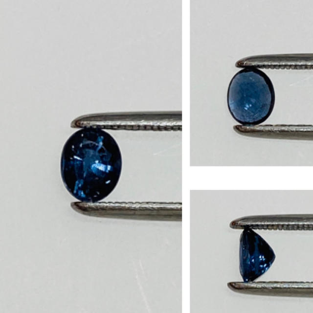 (R919-2)ベキリーブルーガーネット 0.392ct  レディースのアクセサリー(ピアス)の商品写真