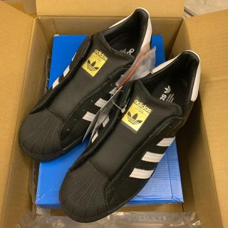 アディダス(adidas)のアディダス スーパースター メンズ シューレースレス 黒 紐なし adidas(スニーカー)