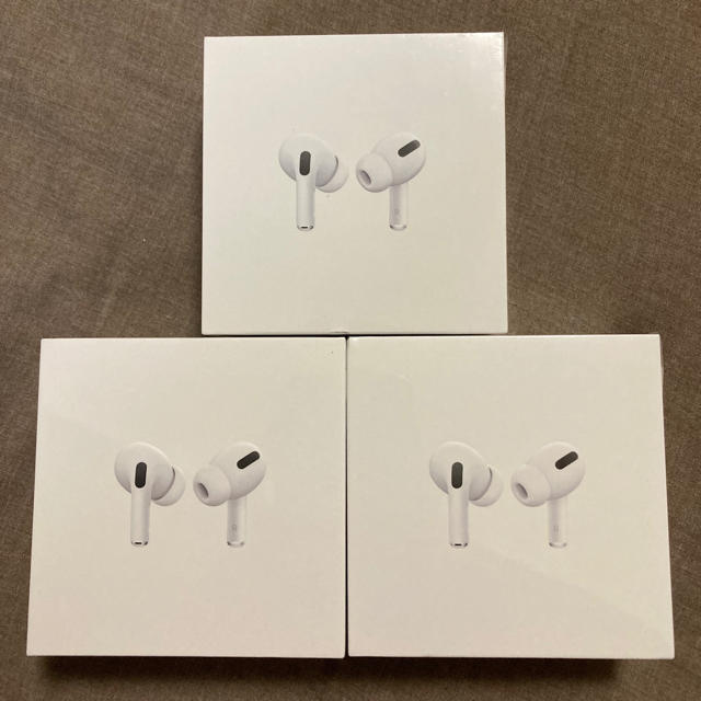 【新品未開封】3台セット Apple／AirPods Pro MWP22J/Aオーディオ機器