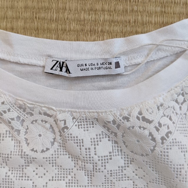 ZARA(ザラ)の【新品未使用】ZARA 半袖Ｔシャツ レディースのトップス(Tシャツ(半袖/袖なし))の商品写真