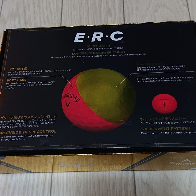 キャロウェイ ゴルフボール ERC マットカラー レッド1ダース 新品未使用