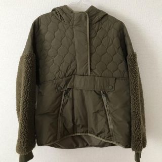 ザラ(ZARA)のzara キルティングボアダウンジャケット(ブルゾン)