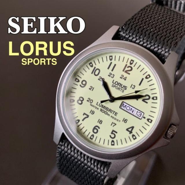 【新品】セイコー ローラス★SEIKO LORUS 蓄光ダイヤル メンズ腕時計 | フリマアプリ ラクマ