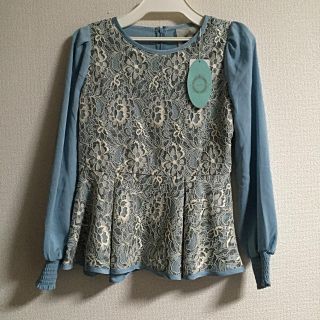 リコリ(ricori)のリコリ 花柄レース トップス 新品(シャツ/ブラウス(半袖/袖なし))