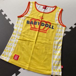 ベビードール(BABYDOLL)のBABYDOOL ベビードール タンクトップ  ロゴ イエロー XS 新品未使用(タンクトップ)