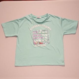 ジェニィ(JENNI)の【美品】2020春夏 ALGY アルジー140㎝ Tシャツ  グリーン(Tシャツ/カットソー)