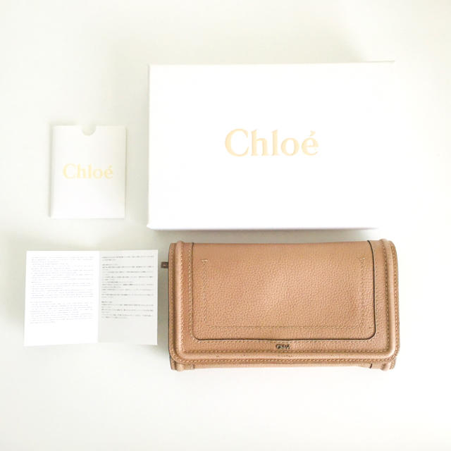 ファッション小物【Chloé クロエ】レディース ウォレット長財布 ベージュ