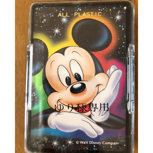 Disney(ディズニー)のディズニー　プラスチックトランプ　ミッキー エンタメ/ホビーのテーブルゲーム/ホビー(トランプ/UNO)の商品写真