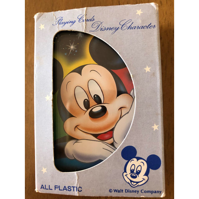 Disney(ディズニー)のディズニー　プラスチックトランプ　ミッキー エンタメ/ホビーのテーブルゲーム/ホビー(トランプ/UNO)の商品写真