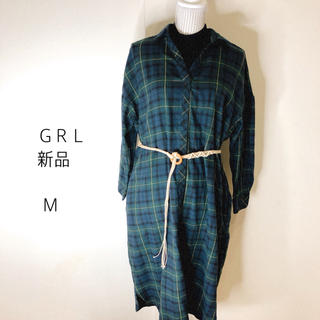 グレイル(GRL)のシャツワンピース⭐︎新品⭐︎グレイル (ひざ丈ワンピース)