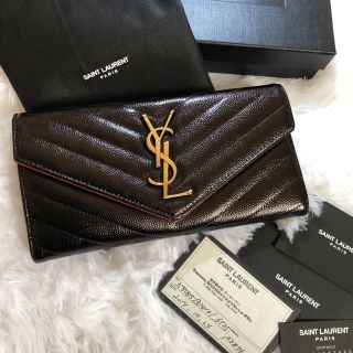 サンローラン 長財布 財布(レディース)(レッド/赤色系)の通販 55点
