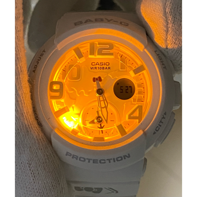 Baby-G(ベビージー)のG-SHOCK/baby-G/限定/BGA-190KT/コラボ/ハローキティ/白 メンズの時計(腕時計(デジタル))の商品写真