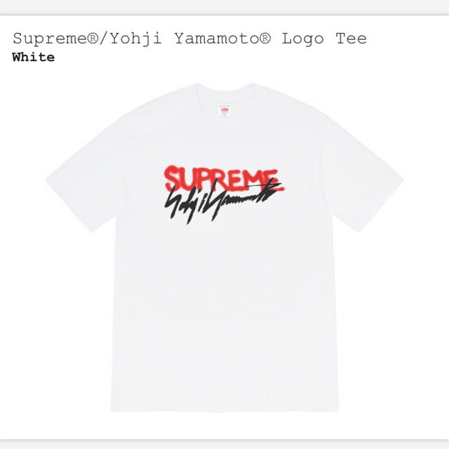 Supreme(シュプリーム)のSupreme®/Yohji Yamamoto® Logo Tee メンズのトップス(Tシャツ/カットソー(半袖/袖なし))の商品写真