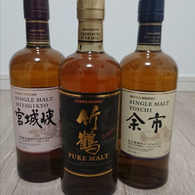 ニッカウヰスキー(ニッカウイスキー)のニッカウヰスキー 3本セット 食品/飲料/酒の酒(ウイスキー)の商品写真