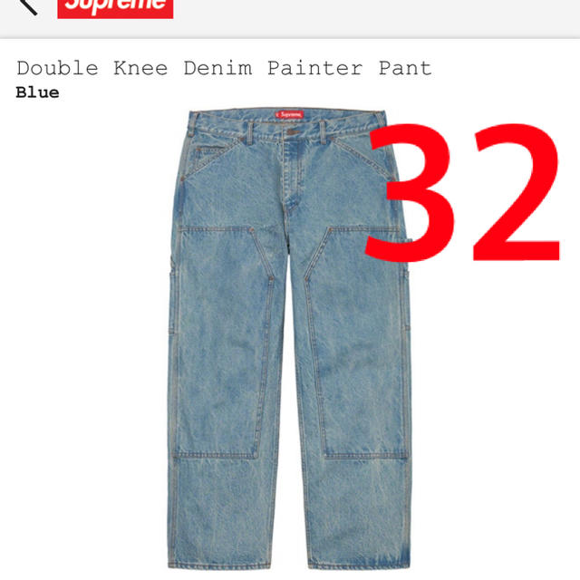 美品 Supreme Double Knee Painter Pant 32