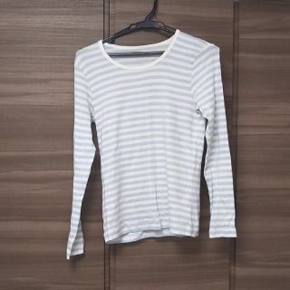 ムジルシリョウヒン(MUJI (無印良品))の無印良品 ボーダーTシャツ Sサイズ(Tシャツ(長袖/七分))