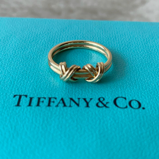 ティファニー(Tiffany & Co.)のティファニー  シグネチャーリング　K18  8号サイズ　送料込み(リング(指輪))
