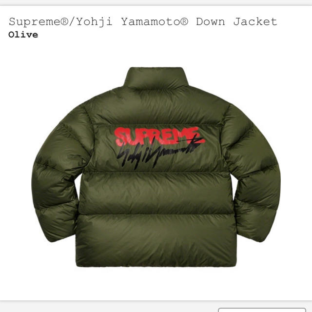 【Sサイズ】supreme Yohji Yamamoto Down Jacket