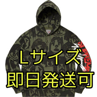 シュプリーム(Supreme)のsupreme yohji yamamoto hooded sweatshirt(パーカー)