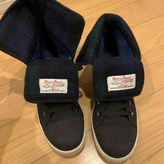 ハリスツイード(Harris Tweed)の美品　2WAYハリスツイード　シューズ　24.5センチ(スニーカー)