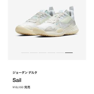 ナイキ(NIKE)のナイキ　ジョーダン　デルタ　sail(スニーカー)