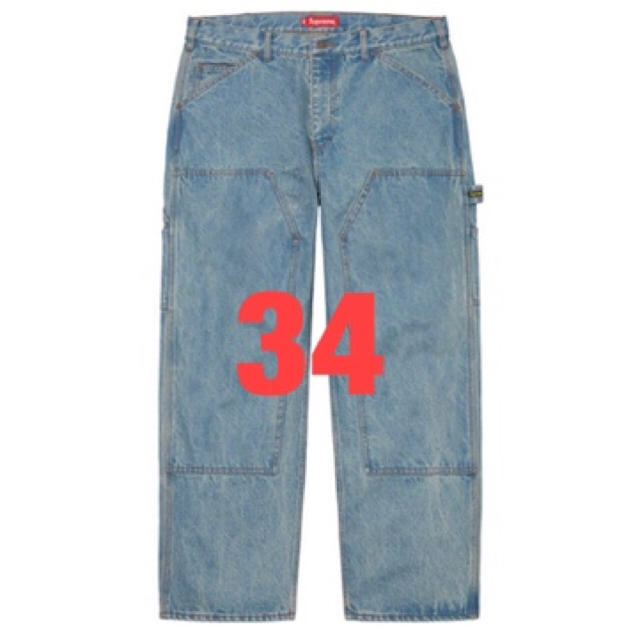 BlueSIZEsupreme Double Knee Denim Painter Pant