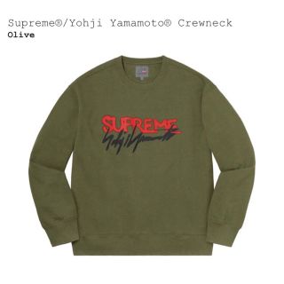 シュプリーム(Supreme)のSupreme Yohji Yamamoto Crewneck Olive XL(スウェット)