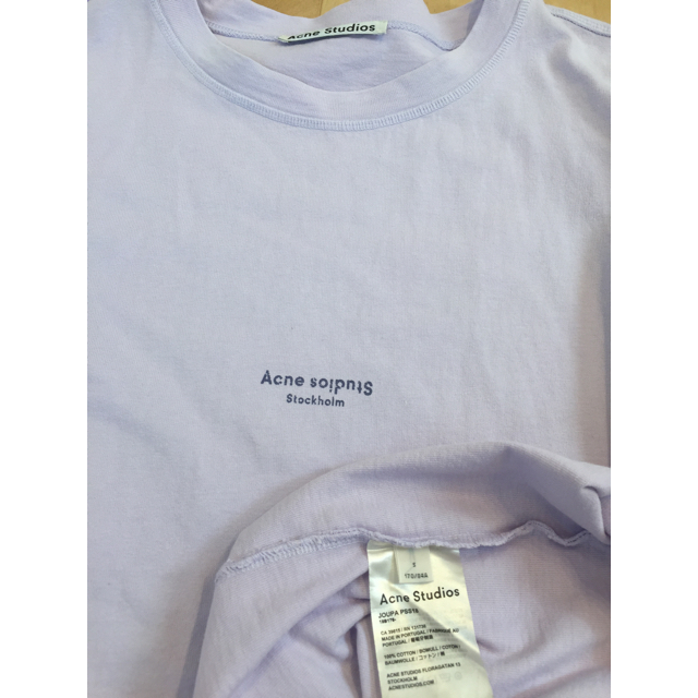 ACNE(アクネ)のAcne Studios Tシャツワンピース ライラック アクネ レディースのワンピース(ひざ丈ワンピース)の商品写真