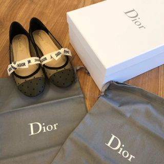 Christian Dior - Dior チュールドットバレエ シューズの通販 by