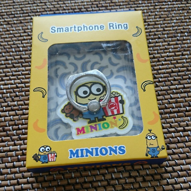 ミニオン(ミニオン)のミニオンズ スマホリング & USJ チャーム minions スマフォ リング スマホ/家電/カメラのスマホアクセサリー(その他)の商品写真