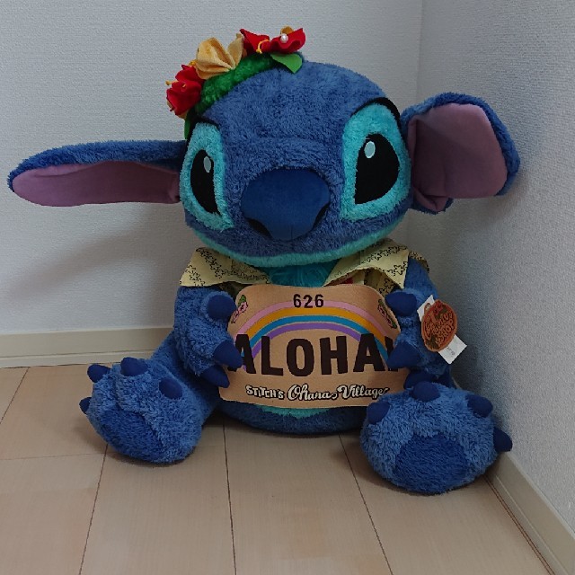 スティッチ 特大ぬいぐるみ ディズニーストア 中古品 | フリマアプリ ラクマ