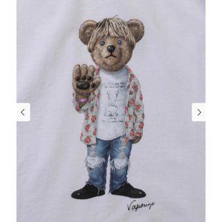 ビームス(BEAMS)のVAPORIZE / BEAR Print Tshirt  白　ビームス(Tシャツ/カットソー(半袖/袖なし))