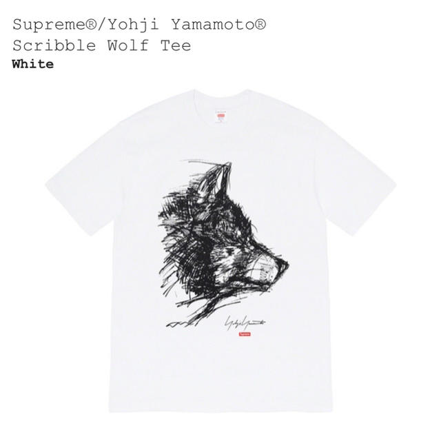 Supreme Yohji Yamamoto Scribble Wolf Teeトップス