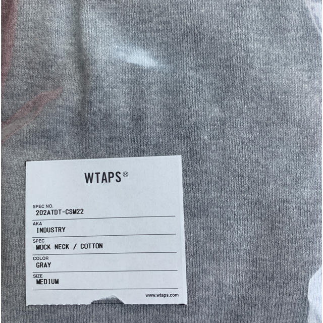 W)taps(ダブルタップス)の20AW WTAPS INDUSTRY M GRAY メンズのトップス(Tシャツ/カットソー(半袖/袖なし))の商品写真