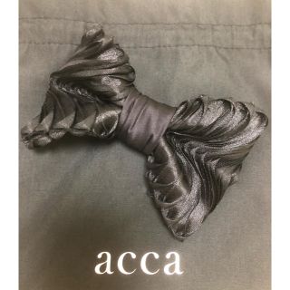 アッカ(acca)のacca リボン　ブラックバレッタ(バレッタ/ヘアクリップ)