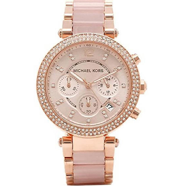 Michael Kors(マイケルコース)の💠ミヤノシンさま専用💠マイケルコース　ピンクゴールド　腕時計 レディースのファッション小物(腕時計)の商品写真