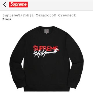 シュプリーム(Supreme)のSupreme×Yohji Yamamoto Crewneck BLACK(スウェット)