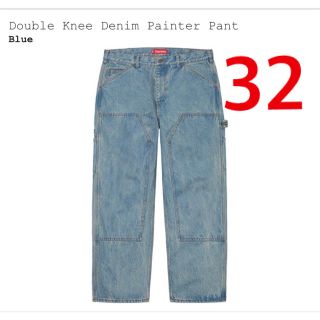 シュプリーム(Supreme)のsupreme Double Knee Denim Painter Pant 青(ペインターパンツ)