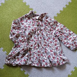 ザラキッズ(ZARA KIDS)のZARA 花柄トップス(シャツ/カットソー)