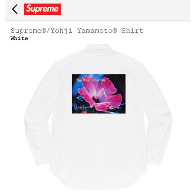 トップスSupreme  Yohji Yamamoto Shirt