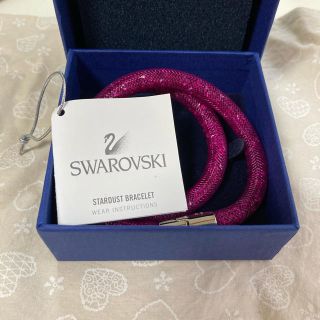 スワロフスキー(SWAROVSKI)のスワロフスキー　ブレスレット　パープル(ブレスレット/バングル)