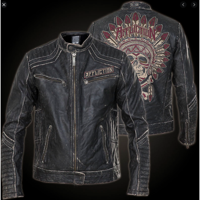 Affliction レザージャケット | hartwellspremium.com