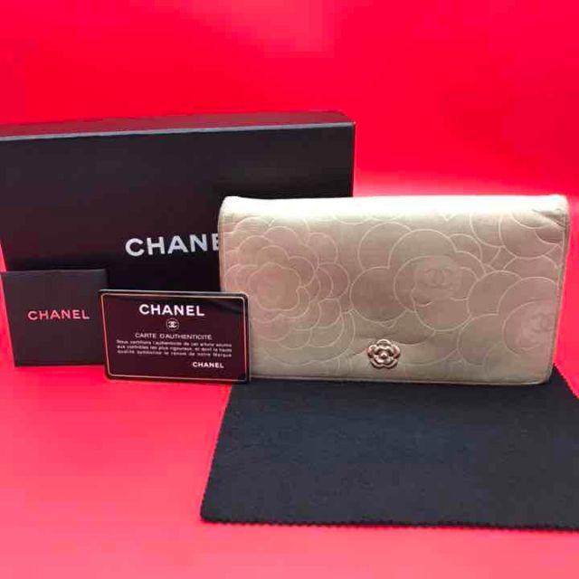 CHANEL(シャネル)のシャネル カメリア 二つ折り長財布 レディースのファッション小物(財布)の商品写真