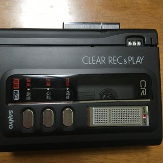 サンヨー(SANYO)のカセットレコーダー　SANYO MR-56(K)(ポータブルプレーヤー)