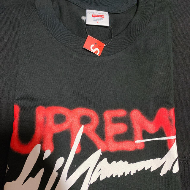 Yohji Yamamoto(ヨウジヤマモト)の新品 Supreme Yohji Yamamoto logo tee L サイズ メンズのトップス(Tシャツ/カットソー(半袖/袖なし))の商品写真